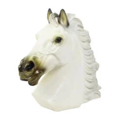 Grand buste classique cheval du Parthénon style grec plâtre 39 cm