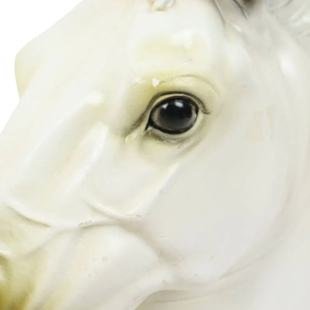 Grand buste classique cheval du Parthénon style grec plâtre 39 cm
