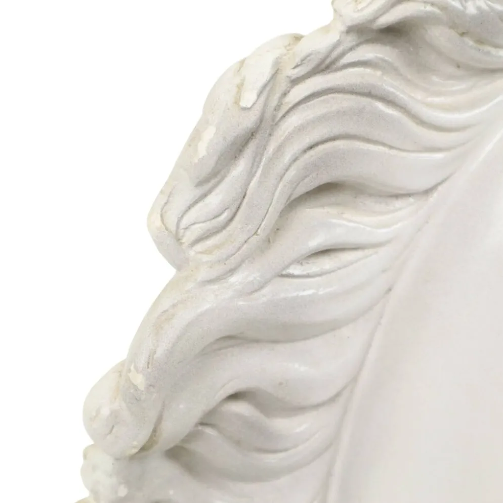 Grand buste classique cheval du Parthénon style grec plâtre 39 cm