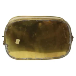 Grand cache-pot ovale en laiton vintage XL 41 cm