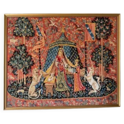 Grand canevas brodé "La Dame à la Licorne" – À mon seul désir – Encadr