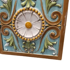 Grand carrelage en céramique Art Nouveau français par Émile Müller, vers 1900.
