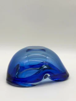 Grand cendrier "Azur" en verre Murano, Italie 1960s