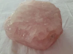 Grand cendrier / vide-poche en quartz rose massif de Madagascar