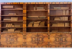 Grande bibliothèque Art Déco, Tchécoslovaquie, années 1930
