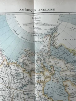 Grande Carte Amérique - 53x36cm - 1905