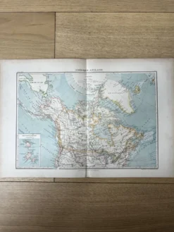 Grande Carte Amérique - 53x36cm - 1905