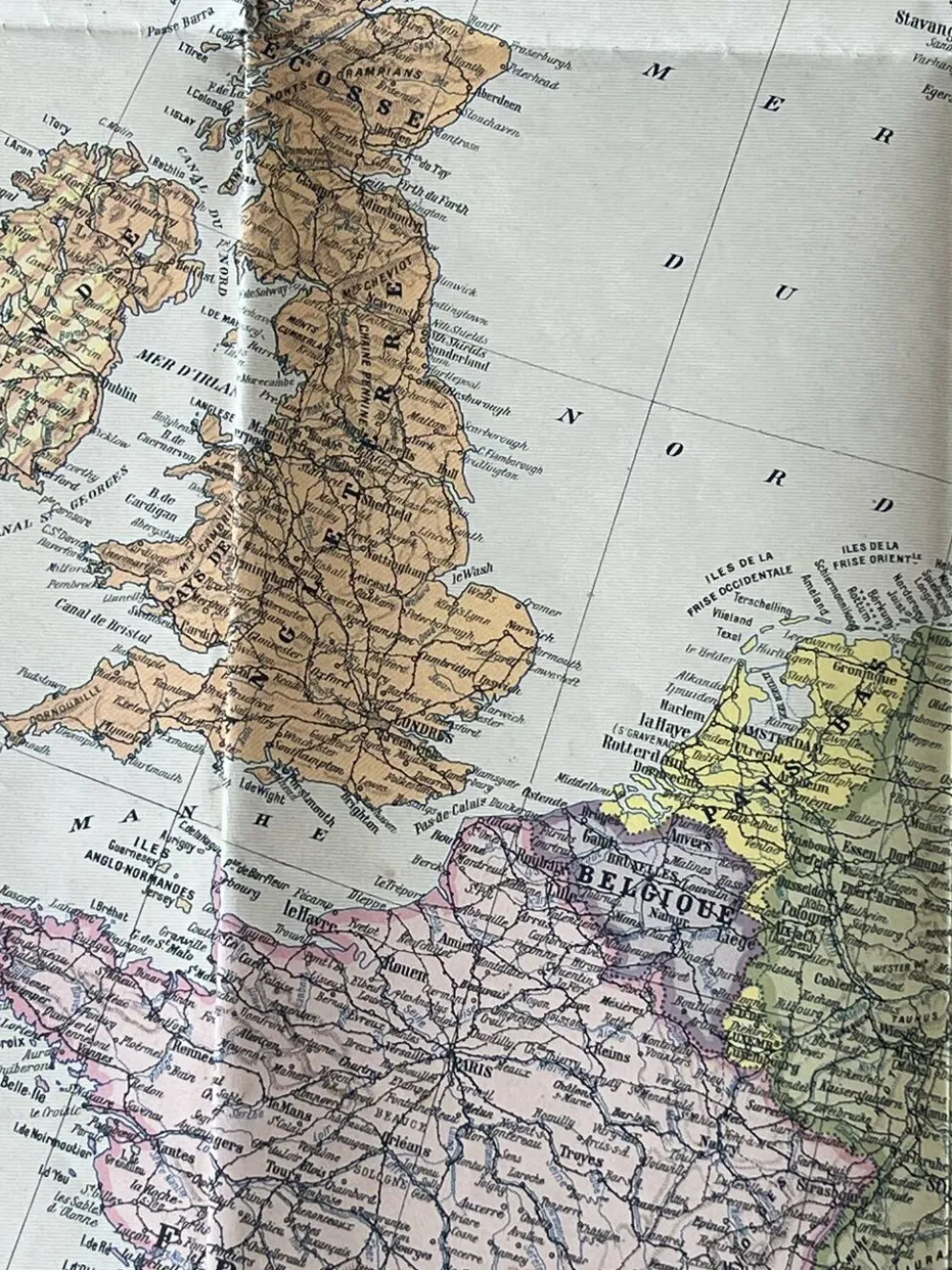 Grande carte Europe physique et politique - 98x74cm