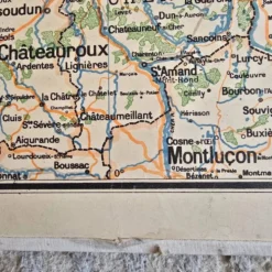 Grande carte scolaire Vidal-Lablache Bassin de Paris Région du Nord – Années 50