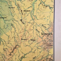 Grande carte scolaire Vidal-Lablache Bassin de Paris Région du Nord – Années 50