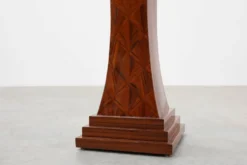 Grande console Art Déco en marqueterie de bois, France vers 1920
