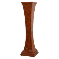 Grande console Art Déco en marqueterie de bois, France vers 1920