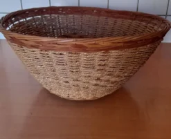 Grande corbeille en corde et osier