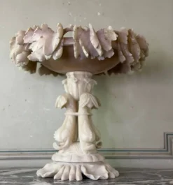 Grande coupe en albâtre Italie vers 1900