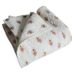 1850 grande courtepointe piquee 195 x 190 cm