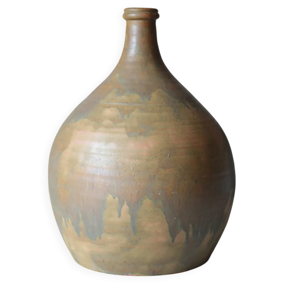 Grande jarre céramique vintage, lampe, bonbonne, dame-jeanne, bouteille