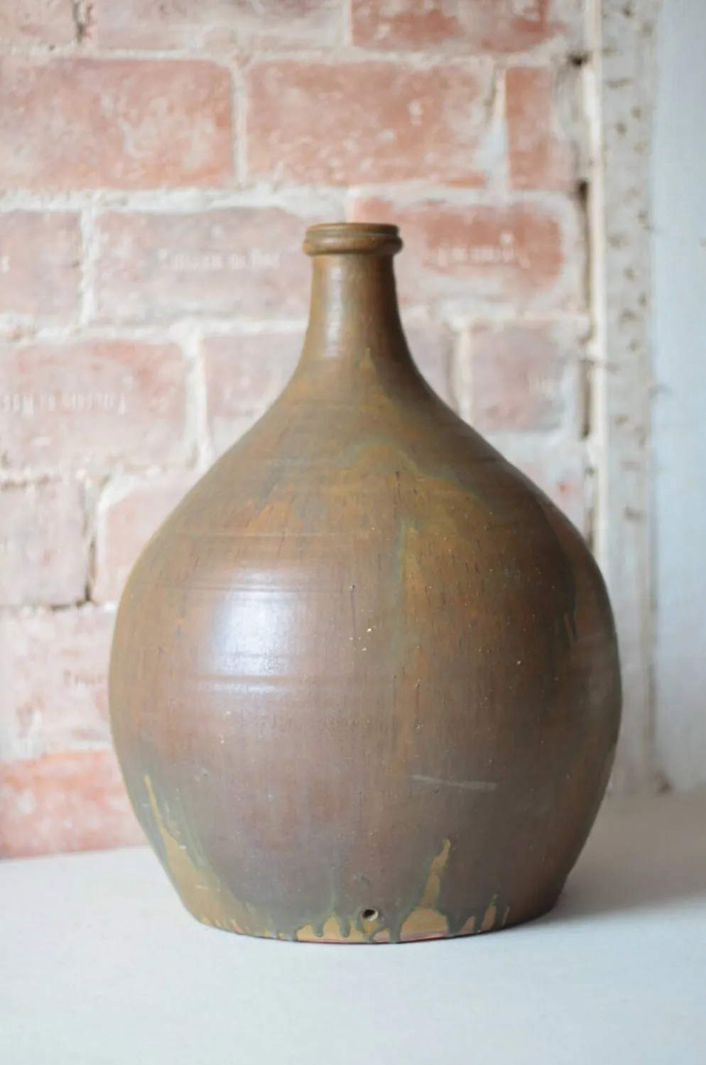 Grande jarre céramique vintage, lampe, bonbonne, dame-jeanne, bouteille