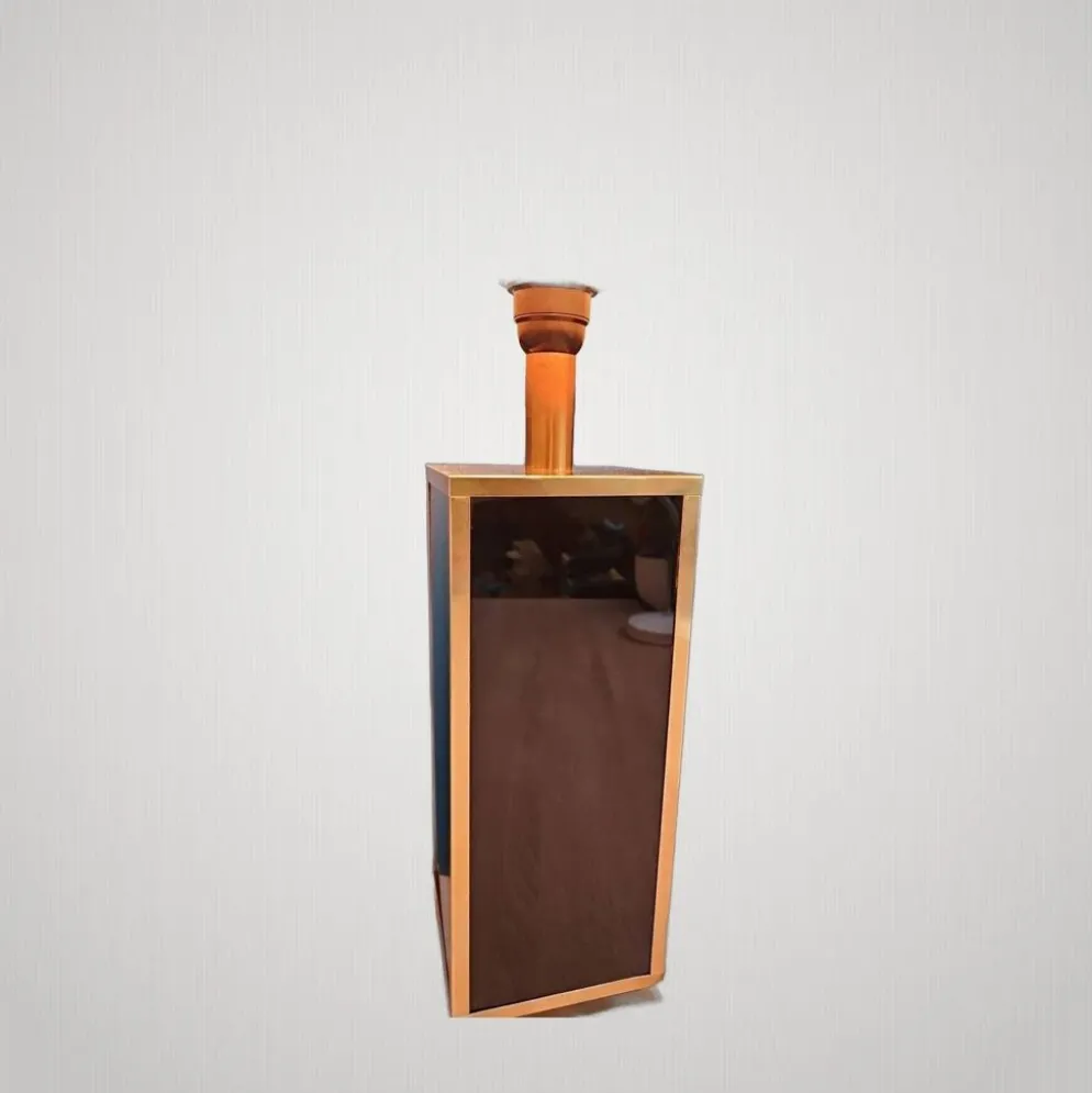 Grande Lampe Laiton Dore Et Noir Année 70 Dlg Maison Jansen Design Et Éléga