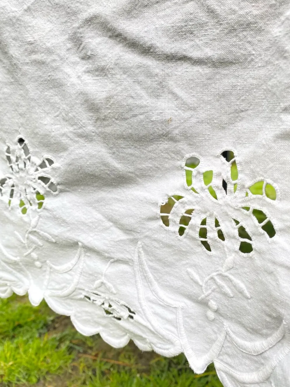 Grande Nappe ancienne brodée 190x260