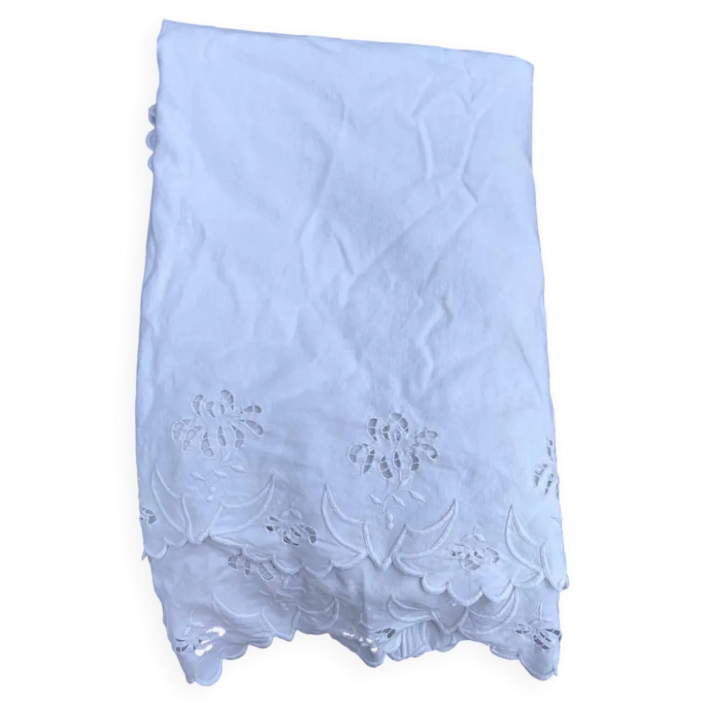Grande Nappe ancienne brodée 190x260