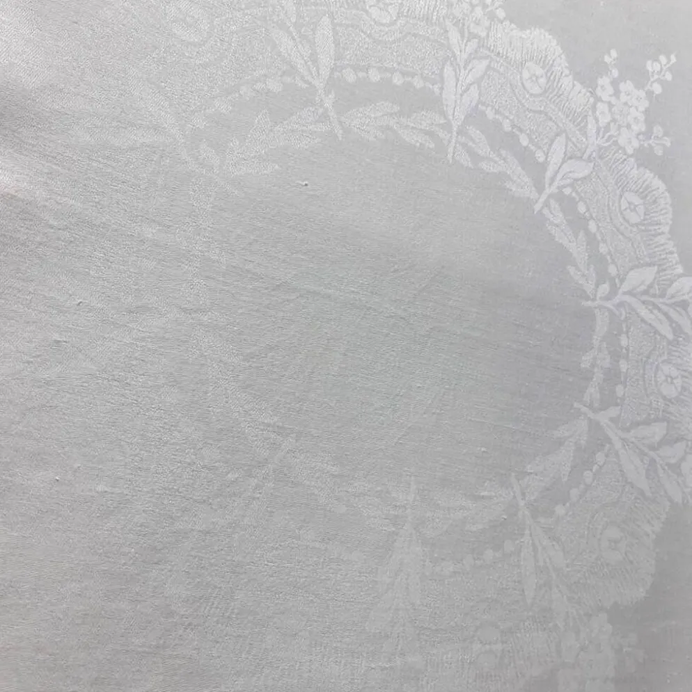 Grande nappe damassée - 2m x 4m10 - monogrammée BL, 1930