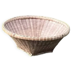 Grande panière rotin plat