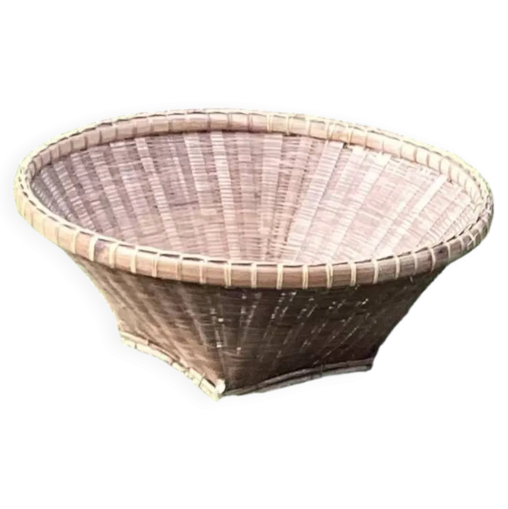 Grande panière rotin plat