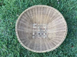 Grande panière rotin plat
