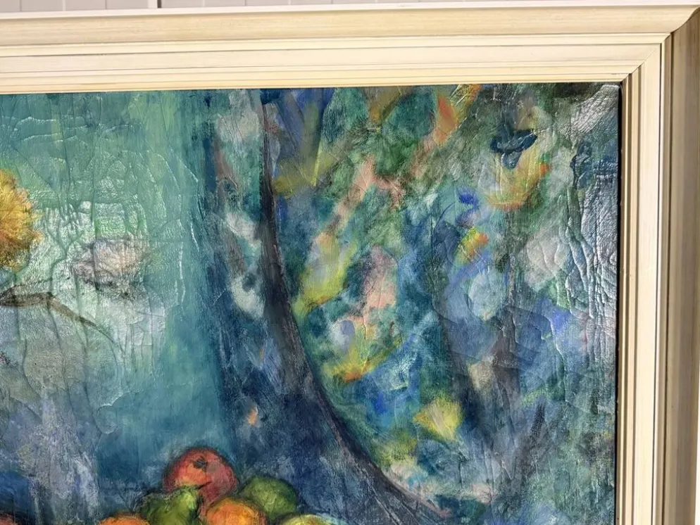 Grande peinture de nature morte des années 1960, 1962.