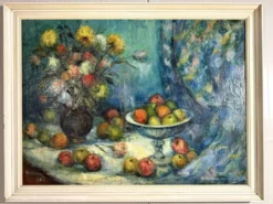 Grande peinture de nature morte des années 1960, 1962.