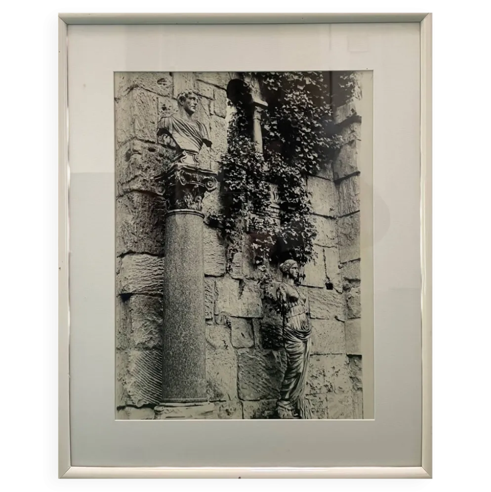 Grande photographie noir et blanc argentique XXe