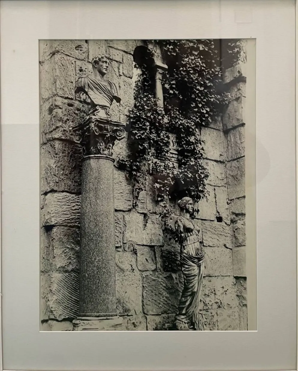 Grande photographie noir et blanc argentique XXe