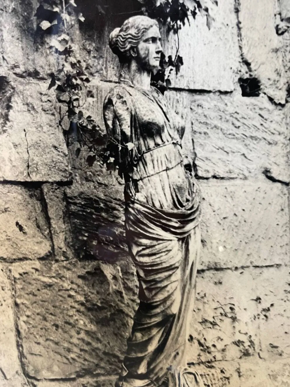 Grande photographie noir et blanc argentique XXe