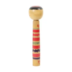 Grande poupée Kokeshi XL en bois massif Japon époque Showa 37 cm