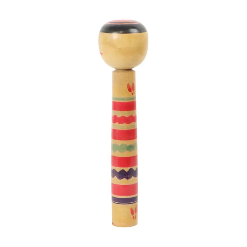 Grande poupée Kokeshi XL en bois massif Japon époque Showa 37 cm