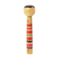Grande poupée Kokeshi XL en bois massif Japon époque Showa 37 cm