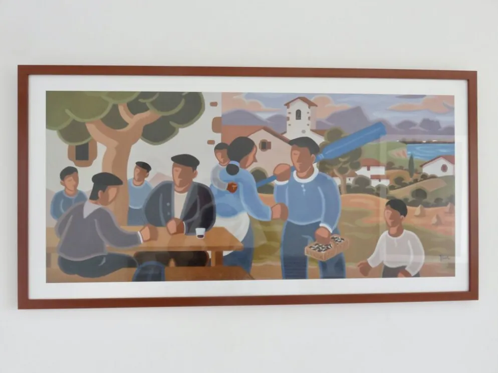 Grande reproduction de Pier " Scène Basque " Pays Basque