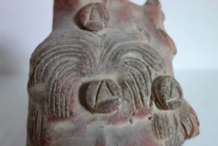 Grande sculpture tête maya roi Pakal, Mexique