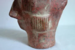 Grande sculpture tête maya roi Pakal, Mexique