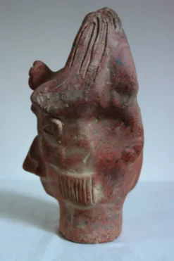 Grande sculpture tête maya roi Pakal, Mexique