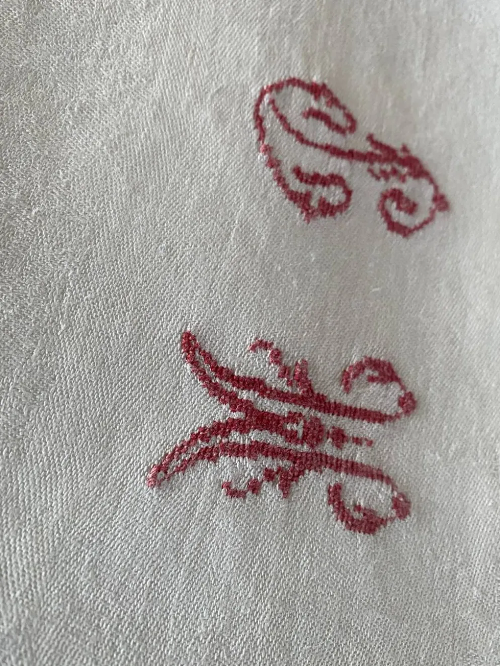 12 grandes serviettes monogramme MP