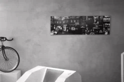 Grandes œuvres d'art en noir et blanc / collage photo (160x50) yeux