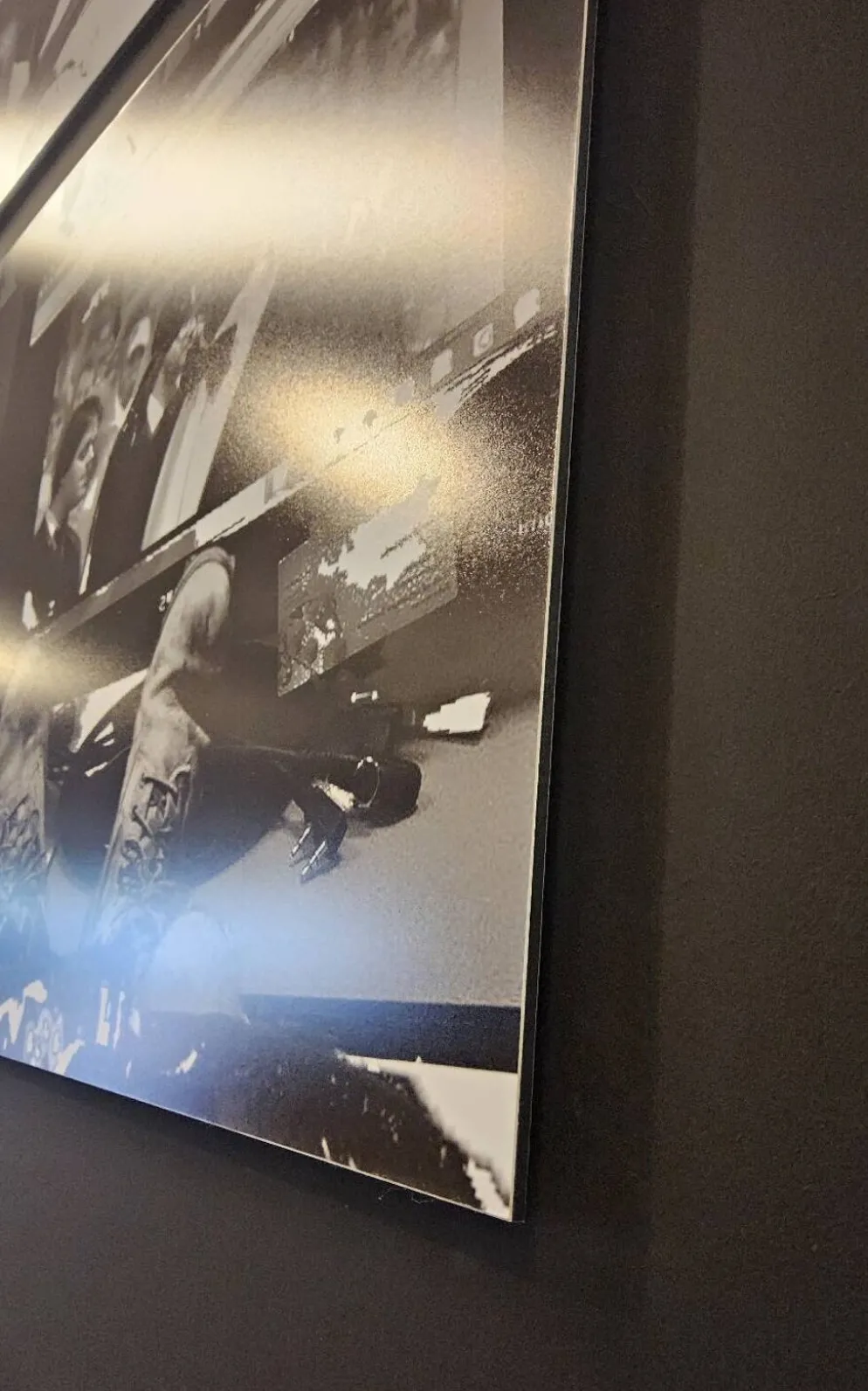Grandes œuvres d'art en noir et blanc / collage photo (160x50) yeux