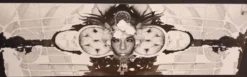 Grandes œuvres d'art en noir et blanc / collage photo (160x50) yeux