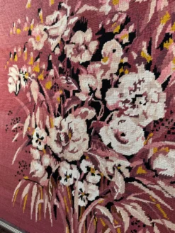 Grande tapisserie florale vintage