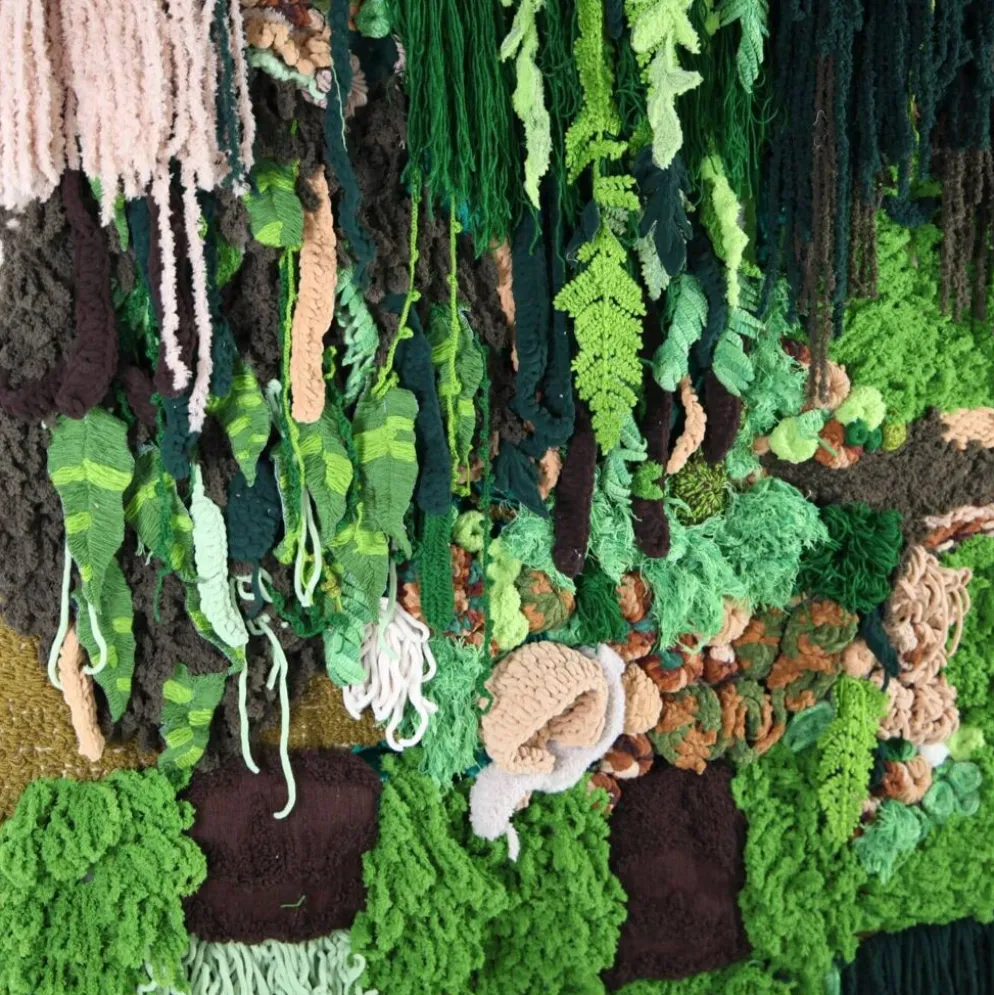 Grande tapisserie « mur végétal »