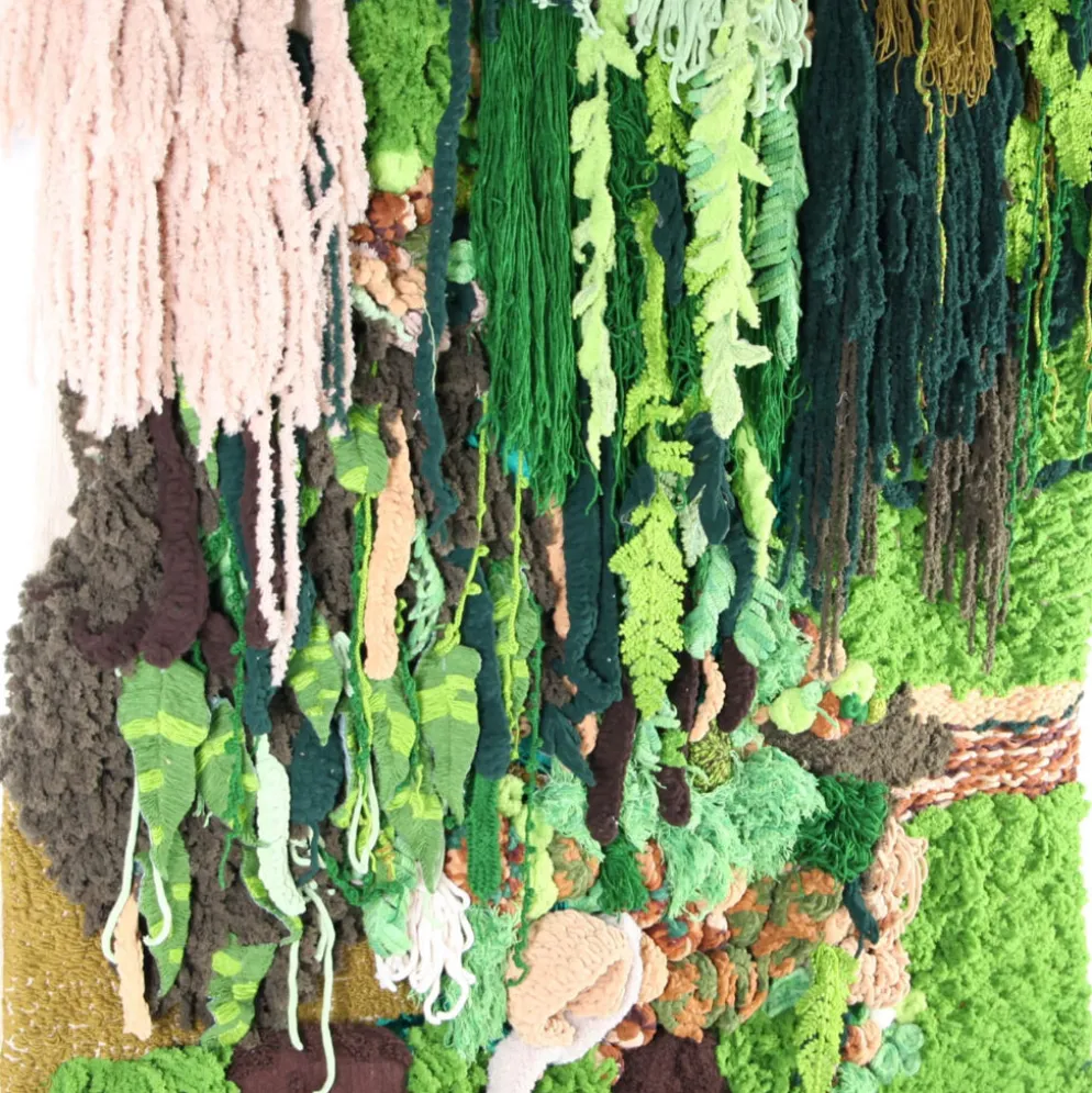 Grande tapisserie « mur végétal »