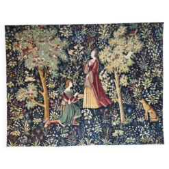 Grande tapisserie Robert Four Aubusson – Verger médiéval – 140 x 190 c
