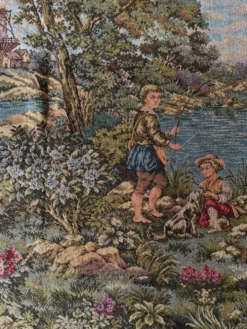 Grande tapisserie, scène de chasse à courre, XXe