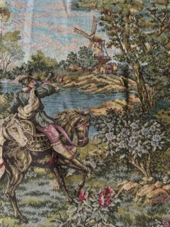 Grande tapisserie, scène de chasse à courre, XXe